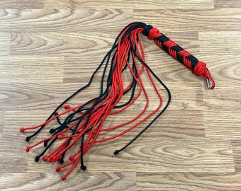 Látigo de paracord de 24" para azotes, impacto, juguete sádico, herramienta, 10 colores