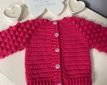 Crochet baby cardigan