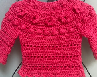 Crochet baby sweater