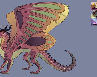 Fullbody Standing Reference Dragon Digital Art Commission