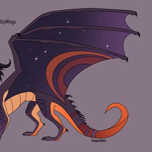 Fullbody Standing Reference Dragon Digital Art Commission image 2