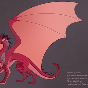 Single Fullbody Dragon Sitting or Standing Digital Art Commission