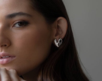 Puffy Heart Earrings