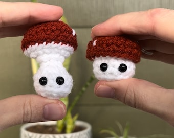BOOPable Mini-Pilz-Schlüsselanhänger; Fidget-Spielzeug; Pilz Geschenk, süßes Accessoire (klein)
