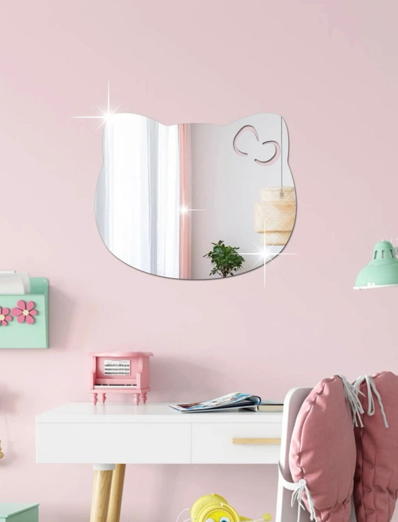 Acrylic Wall Mirror Stickers - Thick Quality Peel and Stick Mirrors - Home  Bedroom Living Room - Mirrors, Facebook Marketplace