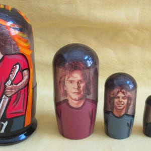 Grateful Dead Nesting Doll/Russia/5-pieces Set/ 4.5" Tall/Wood/NEW