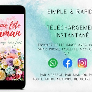 Vœux pour maman - Carte numérique pour la Fête des Mères.