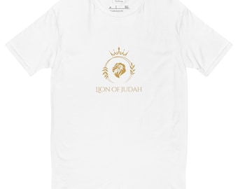 Lion of Judah Short Sleeve (White/Gold) T-shirt