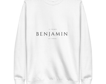 12 Tribes (Benjamin) White Unisex Premium Sweatshirt