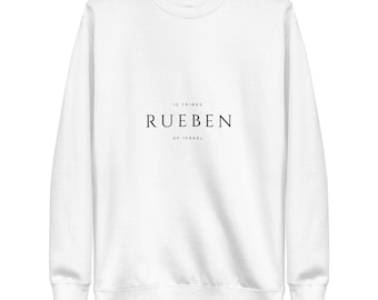 12 Tribes (Rueben)) White Unisex Premium Sweatshirt