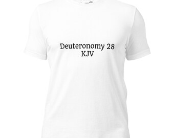 Deuteronomy 28 KJV t-shirt