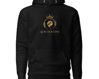 Lion of Judah Unisex (Black/Gold) Hoodie
