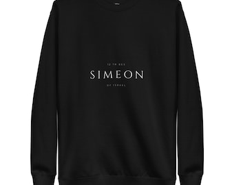 12 Tribes (Simeon) Black Unisex Premium Sweatshirt