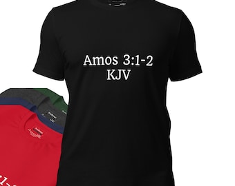Amos 3:1-2 KJV Men's t-shirt