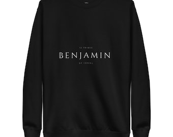 12 Tribes (Benjamin) Black Unisex Premium Sweatshirt