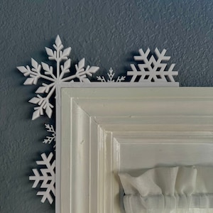 Christmas Snowflake Door Corner Decor|Christmas Door Decoration|Christmas Decor|Hosting|Holiday Home Decor|Gift Snow Flake