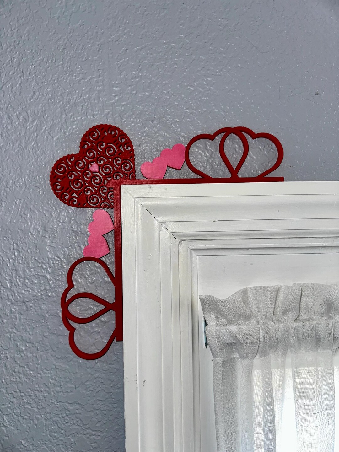 3D Printed Valentine's Day Hearts Door Corner Decor - Etsy