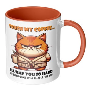 280 g och 450 g orange mugg med accent