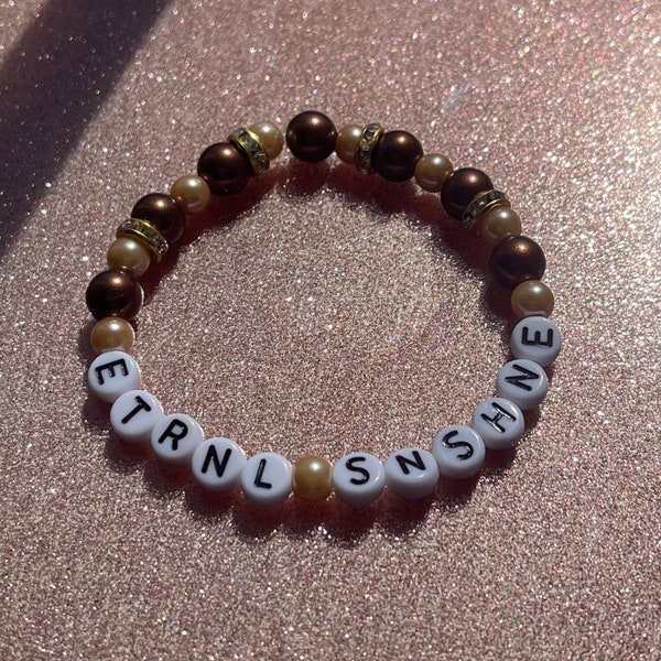 Eternal sunshine inspired bracelet | Beaded bracelet | Inspired | Custom | Concert bracelet