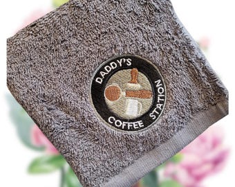 Personalized Portafilter Coffee Towel: Home Barista Gift