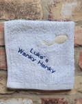 Personalised wanky hanky - rude / novelty - fun gift - beautifully embroidered gift !