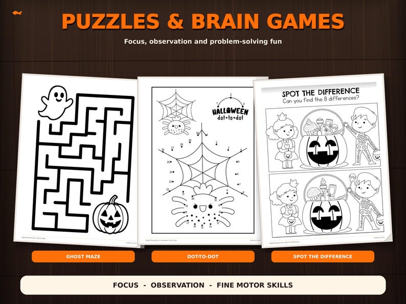 Halloween Activities | Kids Halloween Games | Printable Worksheets for ...