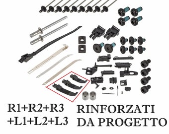 R1+R2+R3+L1 +L2+L3 Fiat 500 Cabrio kit de réparation pour capote renforcée 6 pièces