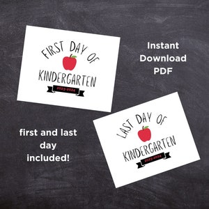 Simple First Day of School Sign / First Day of School Sign / Simple Back to School Sign.