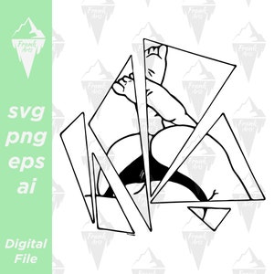 Sexy Spiegel Digitaler Download SVG PNG EPS | Gothic, Grunge, Schnittdatei, Clip Art, Vektor, Cricut