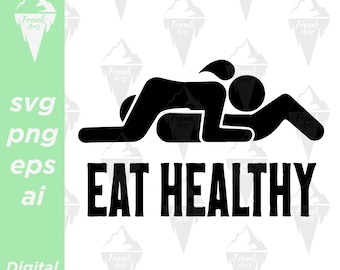 Eat Healthy Download SVG PNG EPS | Cut file, Clip art, Vector, Cricut