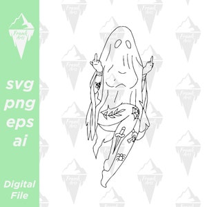 Mittelfinger Sexy Boo Digitaler Download SVG PNG EPS | Ausgeschnittene Datei, ClipArt, Vektor, Cricut