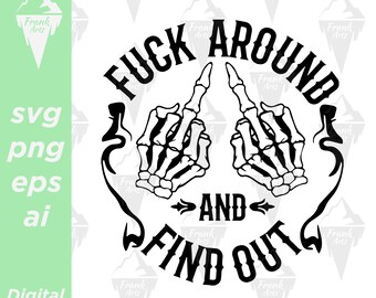Ficken rund um und finden Sie heraus Hände Skelett Halloween Download SVG PNG EPS | Schnitt-Datei, Clip art, Vektor, Cricut