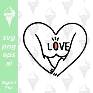 Amor Corpo Vulva Positividade SVG PNG EPS | Arquivo de corte, clipart, vetor, Cricut