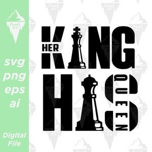 Rey, Reina Pareja SVG, Día de San Valentín 14 de febrero, Naipes Diseño a juego PNG, / Clip art, Vector, Archivos digitales PNG, Archivo de corte