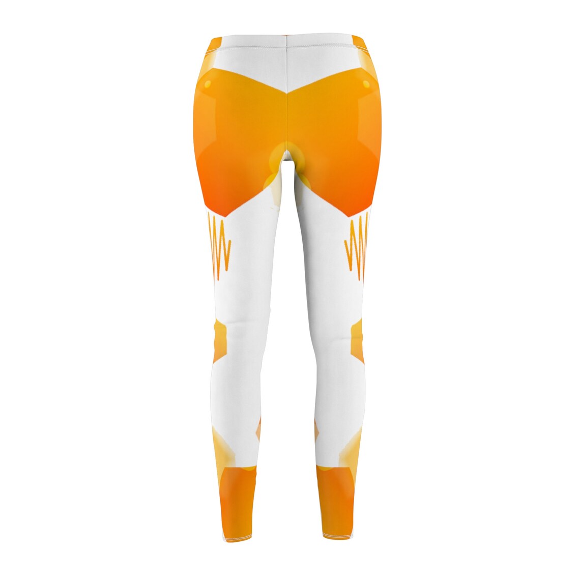 All-Over Print Yoga Leggings Mushrooms Orange Sea Buckthorn