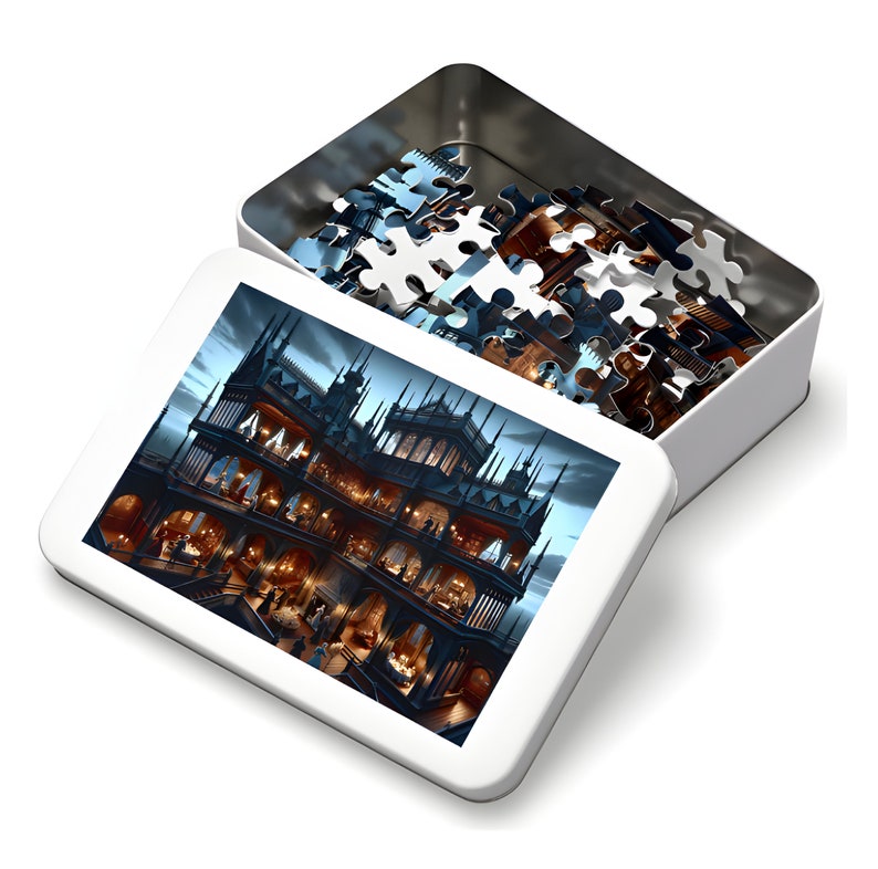 Puzzle twilight Mystique Victorian Mansion Gothic Cross-section Adult ...
