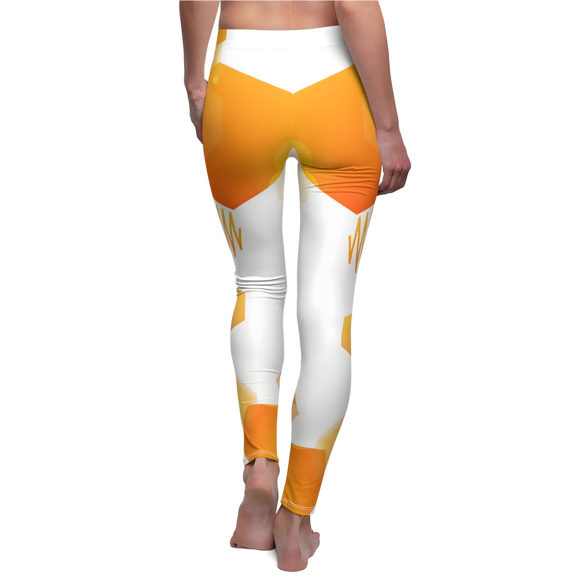 All-Over Print Yoga Leggings Mushrooms Orange Sea Buckthorn main image 1