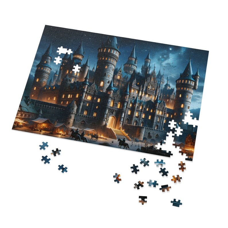Puzzle twilight Medieval Mysteries A Stately Castle Evening in Adult