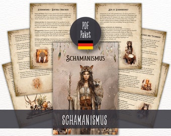 Schamanismus, PDF Paket zum Ausdrucken, Magie, Buch der Schatten deutsch, Grimoire, Download
