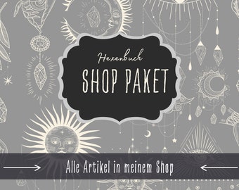 Shop Bündel | Jede Seite im Shop | Sofortdownload | Druckbare Seiten | Grimoire Bündel | Buch der Schatten Paket | Magie und Hexerei Paket