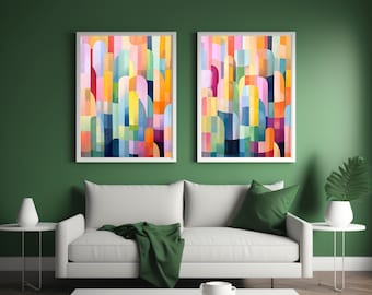 Unified Spectrum: A Pride Symphony, LGBTQ+ Pride Month Trans Abstract Digital Wall Art