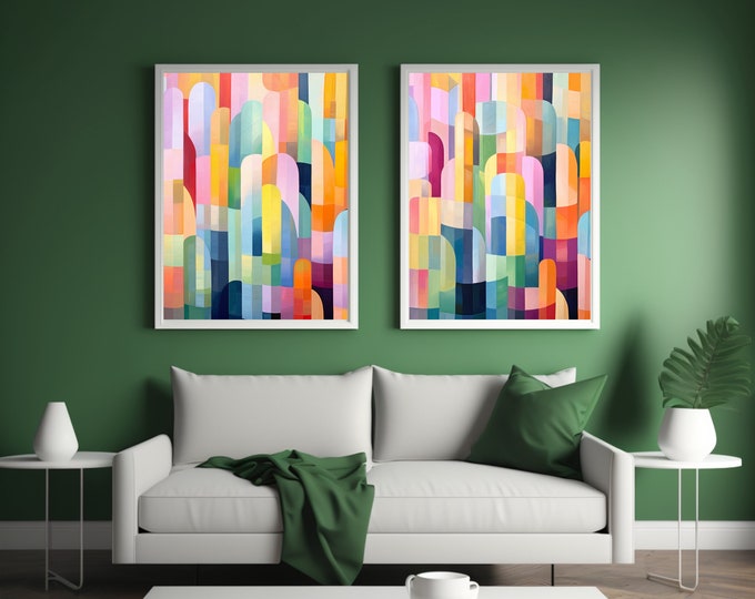 Unified Spectrum: A Pride Symphony, LGBTQ+ Pride Month Trans Abstract Digital Wall Art