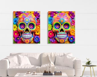 Rainbow Resilience, Dia de los Muertos, Spooky Gay Halloween Pride Art, LGBTQ, Digital Download