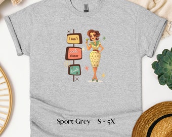 I Don't Cook Dinner I Drink It - Retro 1950's Tee, Martinis, 50's Vibe, Vintage Inspired, Mid-Century Modern, Gift for Her, Birthday Present