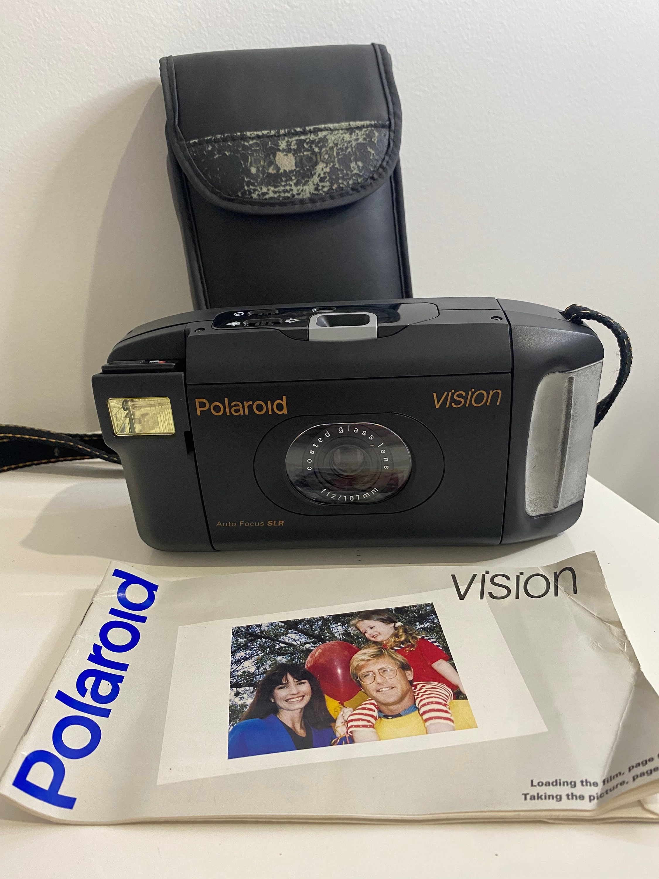 Vintage Polaroid Vision 95 Auto Focus SLR Film Camera With Carry Case and Manual Rare