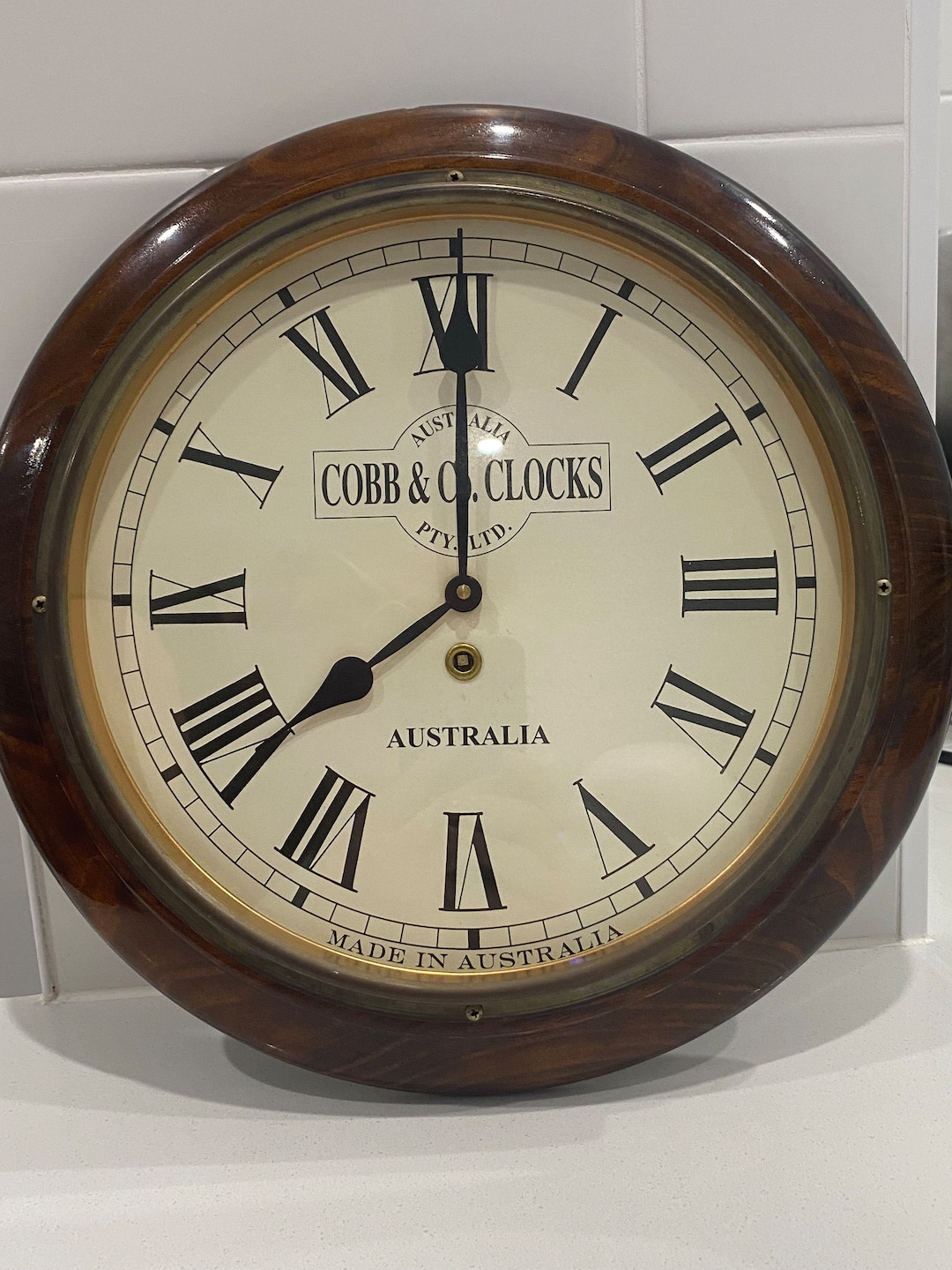 Vintage Cobb & Co. Clocks Australia PTY LTD Large Wall Clock Etsy
