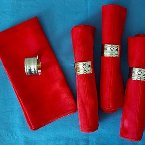 Vintage Brass Napkin Ring Holders