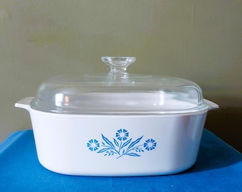 Corning Ware Blue Cornflower 4-quart Dutch Oven With Lid