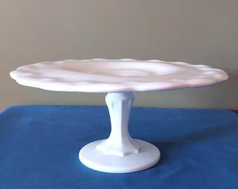 Vintage Milchglas Kuchenplatte