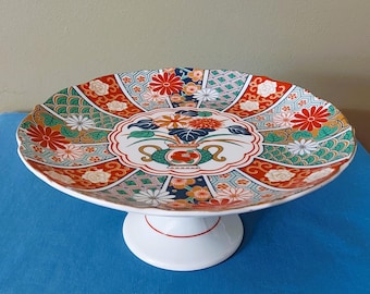 Vintage Arita Pedestal Cake Stand